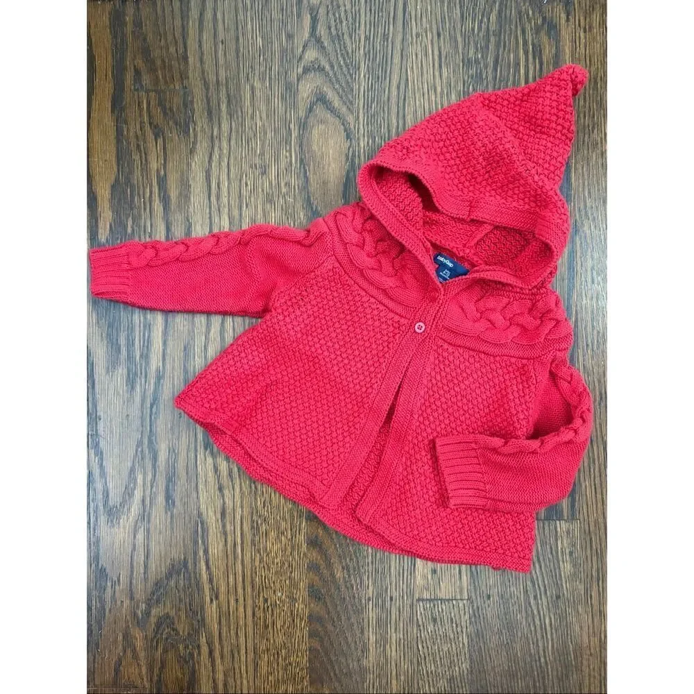 GAP BabyGap Infant Girls 6-12 Months Hooded Sweater, Top and Bottoms Bundle